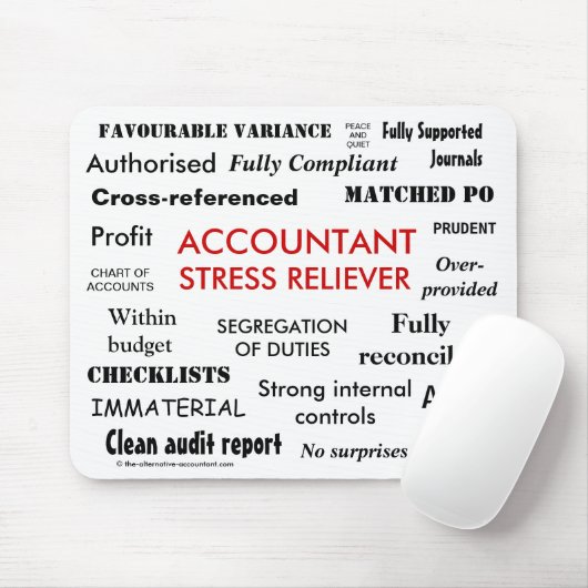 Accountant Stress Reliever - Stress Manager Muismat (Met muis)