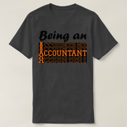 accountant t-shirt (Design voorkant)