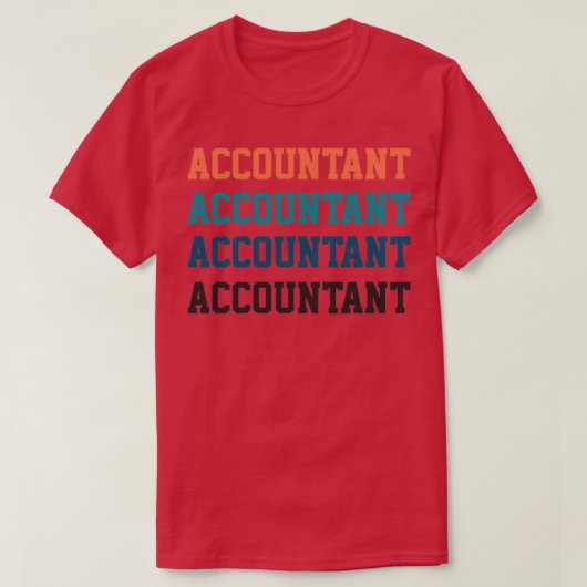 Accountant  t-shirt (Design voorkant)