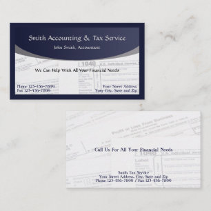 Accountant Tax Preparer Visitekaartje