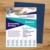 Accountant Tax Returns Tear Off Flyer Template