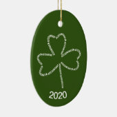 Accountant Tekst Shamrock Keramisch Ornament (Rechts)