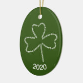 Accountant Tekst Shamrock Keramisch Ornament (Links)