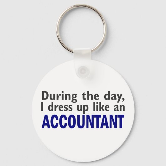 ACCOUNTANT tijdens de dag Sleutelhanger (Voorkant)