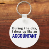 ACCOUNTANT tijdens de dag Sleutelhanger (Voorkant)