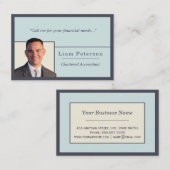 Accountant Trendy Indigo Visitekaartje (Voorkant / Achterkant)