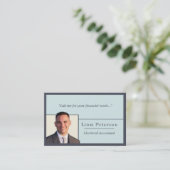 Accountant Trendy Indigo Visitekaartje (Staand voorkant)