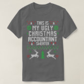 Accountant Ugly KerstSweater T-shirt (Design voorkant)