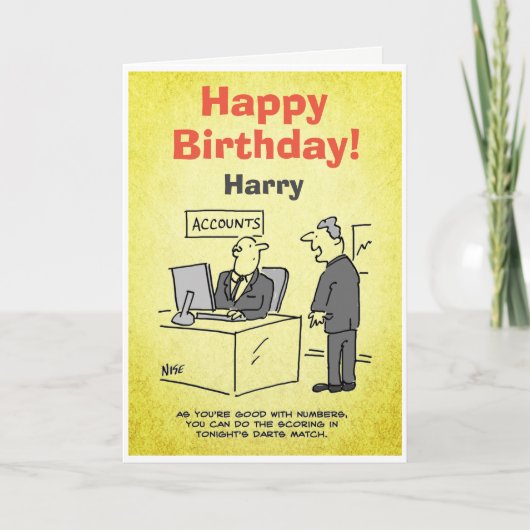 Accountant uitgenodigd om een kunstwedstrijd te sc bedankkaart (Voorkant)