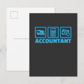 Accountant Uitnodiging Briefkaart (Voorkant / Achterkant)