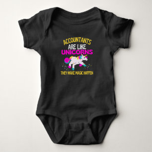 Accountant Unicorn , Magical Unicorn Accountants Romper