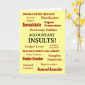 Accountant | Verjaardag | de Gekke Beledigingen Kaart (Gele Bloem)