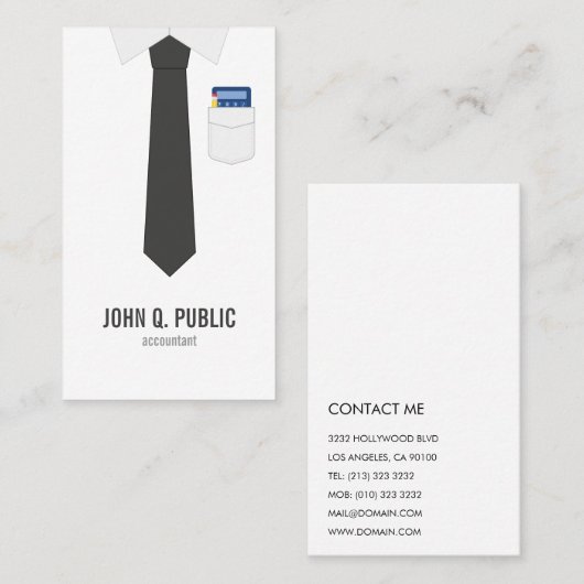 Accountant Visitekaartje (Voorkant / Achterkant)