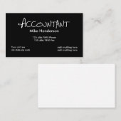 Accountant Visitekaartje (Voorkant / Achterkant)