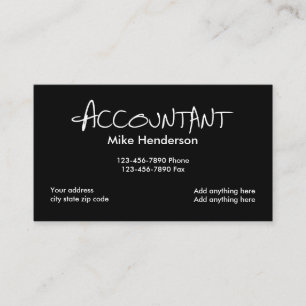 Accountant Visitekaartje