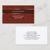 Accountant Visitekaartje glanzende streep (Voorkant / Achterkant)