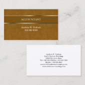 Accountant Visitekaartje glanzende streep (Voorkant / Achterkant)