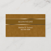 Accountant Visitekaartje glanzende streep (Voorkant)