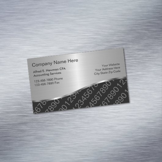 Accountant Visitekaartje Magneten (Voorbeeld)