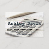 Accountant-visitekaartjes Visitekaartje (Achterkant)