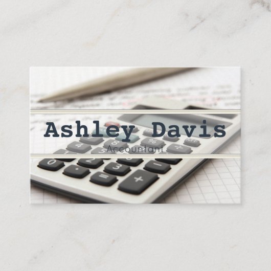 Accountant-visitekaartjes Visitekaartje (Voorkant)