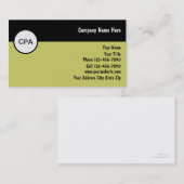 Accountant-Visitekaartjes Visitekaartje (Voorkant / Achterkant)