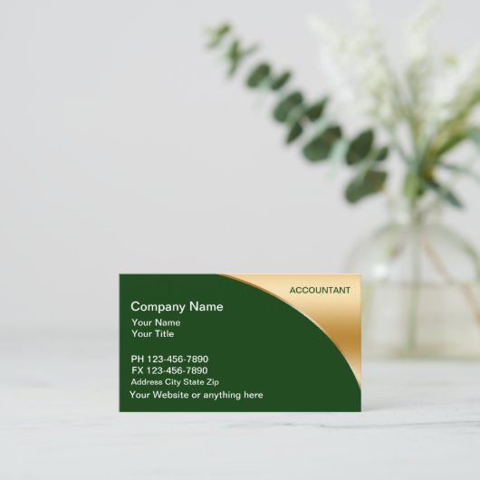 Accountant-Visitekaartjes Visitekaartje (Staand voorkant)