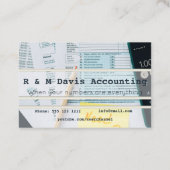 Accountant-visitekaartjes Visitekaartje (Achterkant)