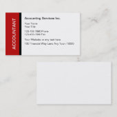 Accountant-Visitekaartjes Visitekaartje (Voorkant / Achterkant)