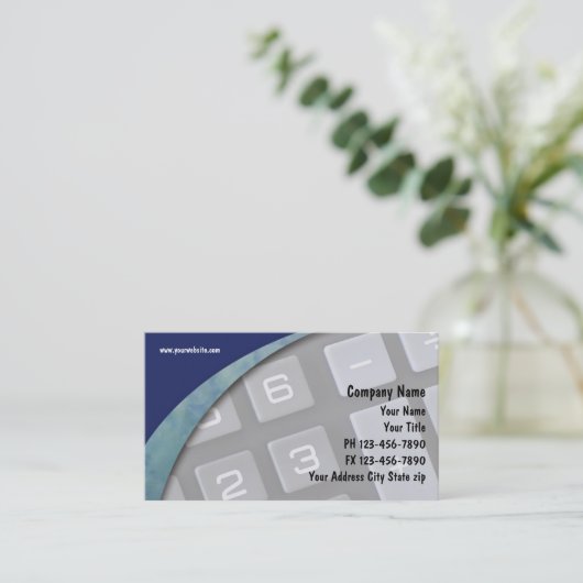 Accountant-Visitekaartjes Visitekaartje (Staand voorkant)