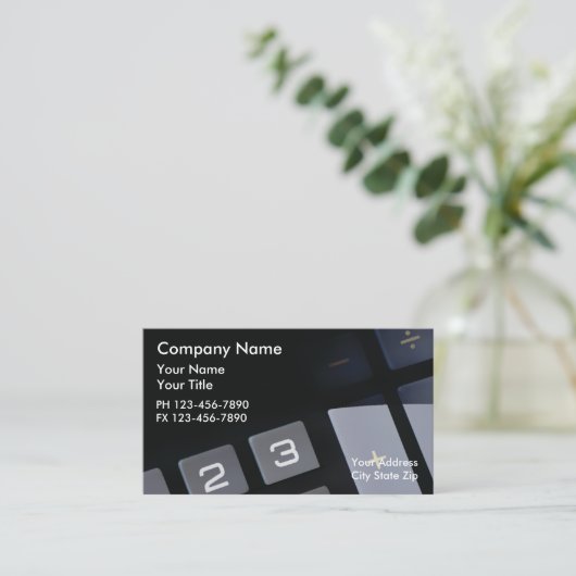 Accountant-Visitekaartjes Visitekaartje (Staand voorkant)