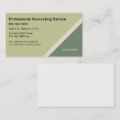 Accountant-Visitekaartjes Visitekaartje (Voorkant / Achterkant)