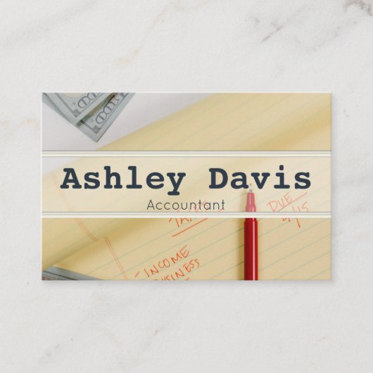 Accountant-visitekaartjes Visitekaartje (Voorkant)