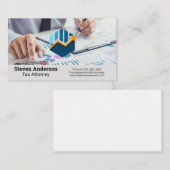 Accountant werkt aan financiën visitekaartje (Voorkant / Achterkant)