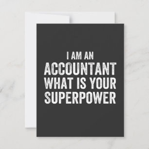 accountant What is your Superpower Bedankkaart