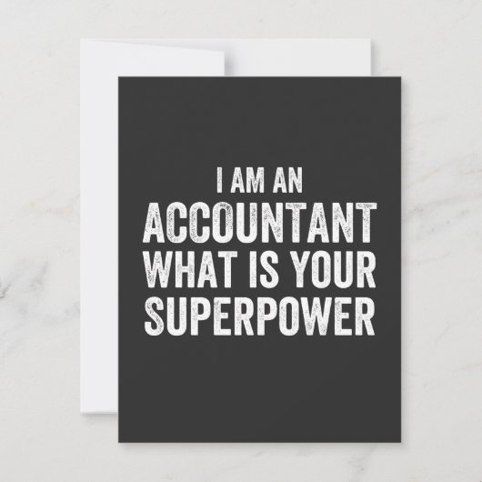 accountant What is your Superpower Bedankkaart (Voorkant)