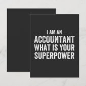 accountant What is your Superpower Bedankkaart (Voorkant / Achterkant)