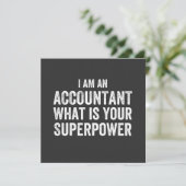 accountant What is your Superpower Kaart (Staand voorkant)