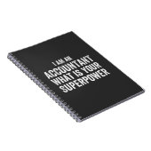 accountant What is your Superpower Notitieboek (Rechterzijde)