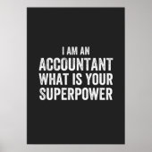 accountant What is your Superpower Poster (Voorkant)