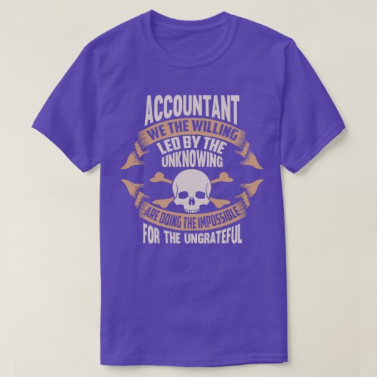 Accountant wij de misdadiger die wordt geleid door t-shirt (Design voorkant)
