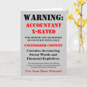 Accountant x-Geschatte Grappige Grap - voeg Naam & Kaart (Gele Bloem)