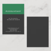 Accountant Zee Groen Grijs Chubby Visitekaartje (Voorkant / Achterkant)