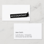 Accountant: zwart label Professional (Voorkant / Achterkant)