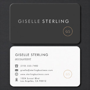 Accountant Zwart Professional Visitekaartje