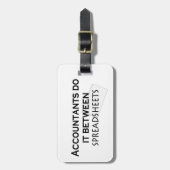 Accountants doen het! bagagelabel (Voorkant verticaal)