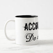Accountants doen het beter - Office humor gift Tweekleurige Koffiemok (Links)
