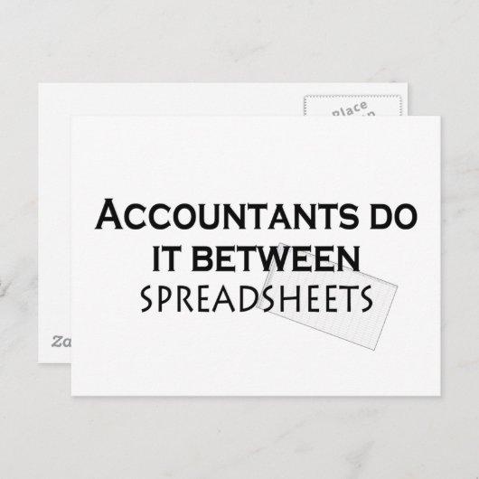 Accountants doen het! briefkaart (Voorkant / Achterkant)