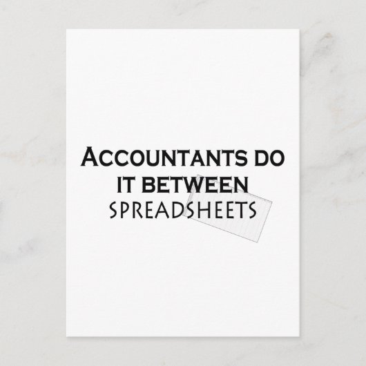 Accountants doen het! briefkaart (Voorkant)