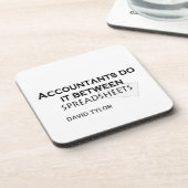 Accountants doen het! drankjes onderzetter (Linkerzijde)